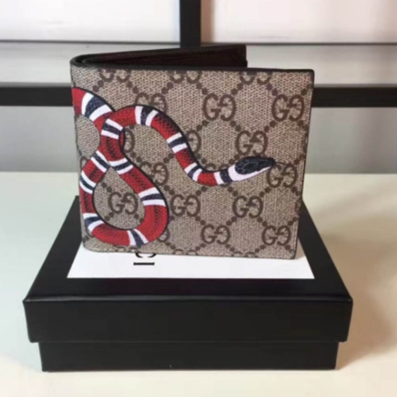 Gucci Other - Gucci King snake print GG Supreme wallet